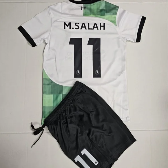 Shirts & Tops | Mohamed Salah Liverpool White Uniform 11m